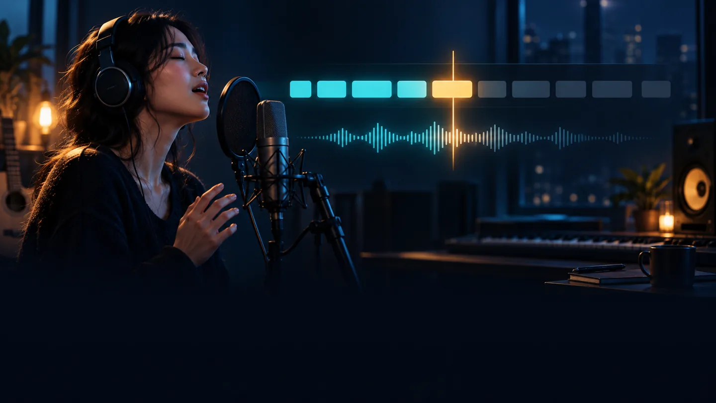逐字歌词宣传海报：字随歌声依次点亮